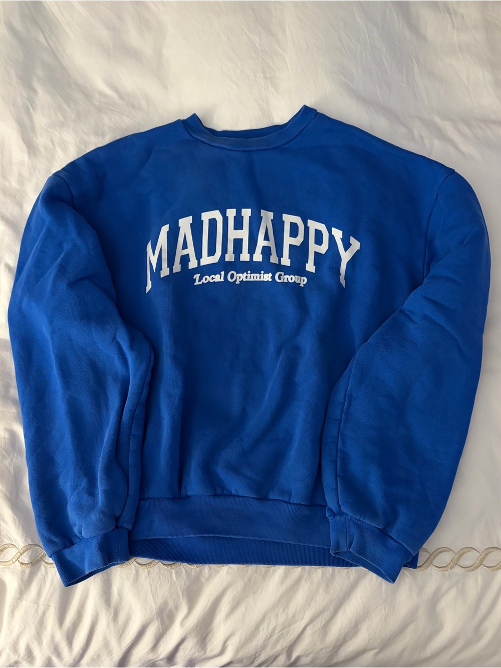 Like-New Madhappy Blue Sweatshirt, Sz Medium